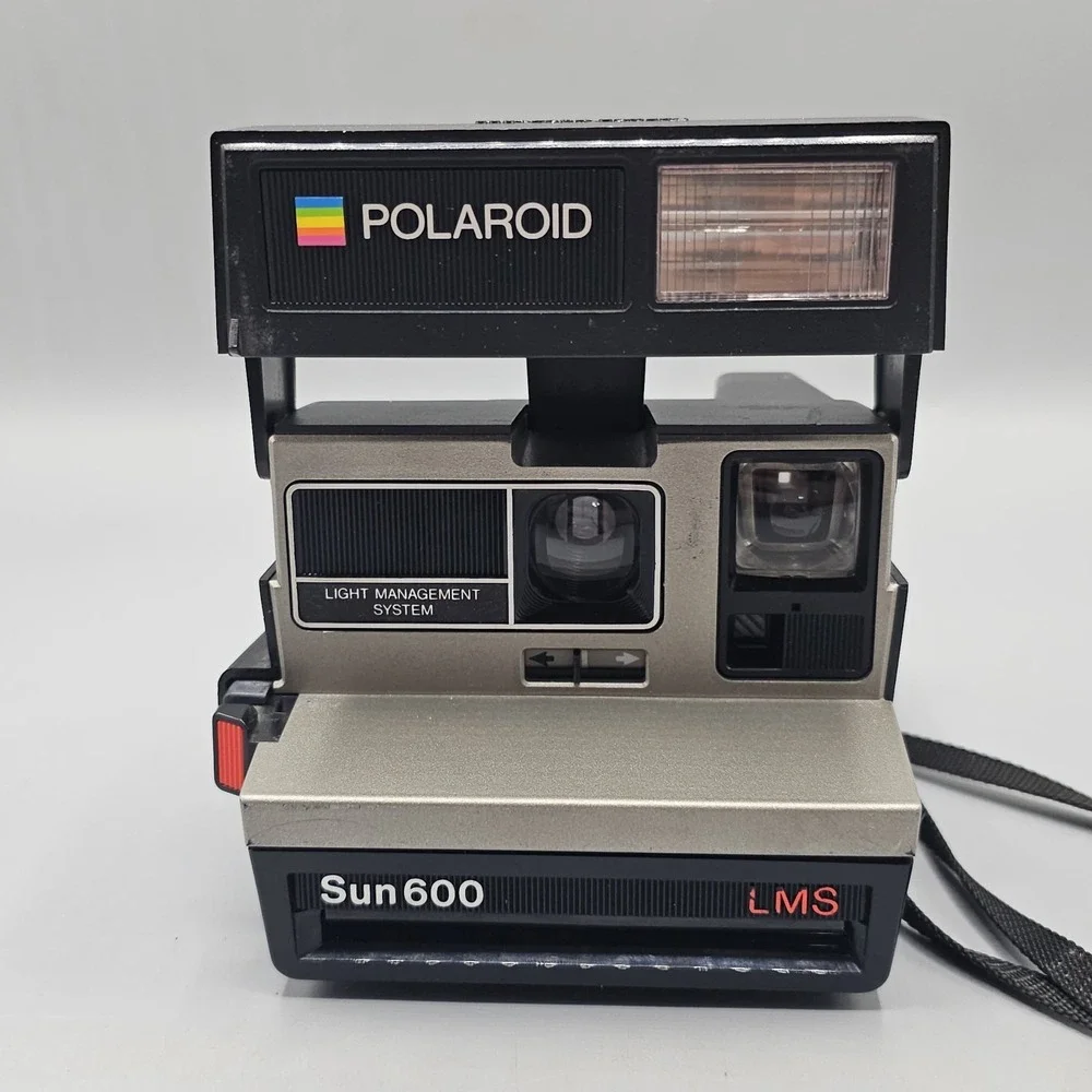 Vtg Polaroid Sun 600 LMS Instant Film Camera Light Management System Untested